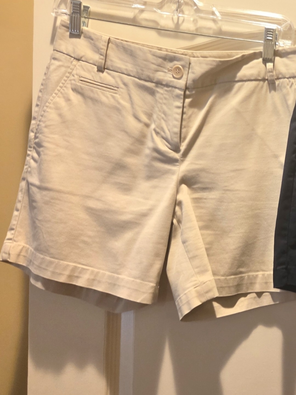 Talbots Cream Cotton Bermuda Shorts